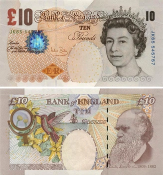 Банкнота Великобританія Англія 10 фунтів 2000 UNC (P389)