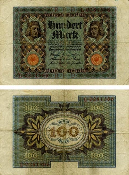 Банкнота Германия 100 марок 1920 VG-VF (P69)