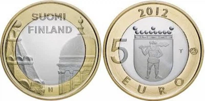 Монета Фінляндія 5 євро 2012 «Архітектура провінцій - Уусімаа» UNC