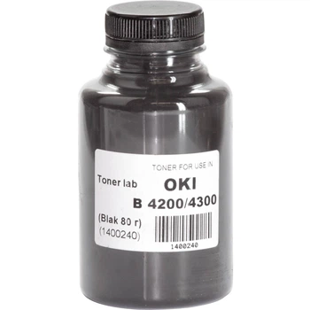 Тонер для OKI B4100 TonerLab Black 80г 1400240