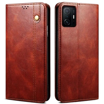 Чехол-книжка с кармашками UniCase Leather Wallet для Xiaomi 11T / 11T Pro - Brown
