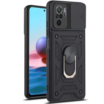 Чехол с защитой камеры Deexe Armor Shield для Xiaomi Redmi Note 10 / Note 10s / Poco M5s - Black