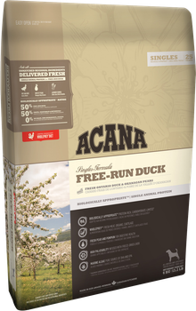Сухой корм для собак Acana Free-Run Duck для всех пород с уткой 6 кг (a57160)