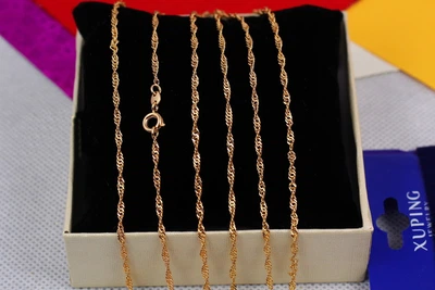 Цепь Xuping Jewelry Сингапур 50 см 2 мм золотистая