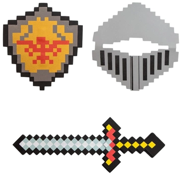 Набор пиксельного мягкого оружия Devilon Меч + Щит + Шлем (518202) (5102682518202)