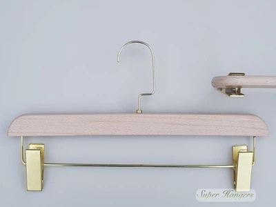 Плечики Mainetti Group серия Perfetto Wood 35 см для брюк и юбок пластмассовые под дерево свветлые