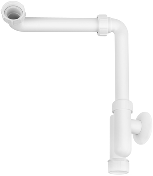 Сифон для раковини McALPINE з патрубком пристінний 1 1/4"х32 мм HC13SPS-X32PF білий (5036484093738)