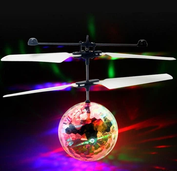 Літаючий, блискучий куля LED Flying Ball Прозорий акумуляторний (IS33)