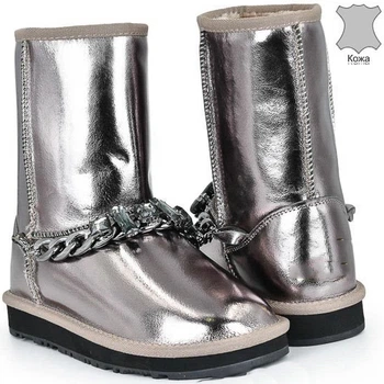 Кожаные угги Violeta 32-52-g 36 Бронзовый
