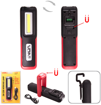 Ліхтар-переноска Voin 3W-COB+3W XP 1200 мА·год (VL-99V)