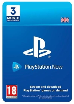 Подписка Playstation Now на 3 месяца, UK-регион