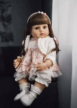 Лялька Реборн Reborn 55 см Болеро силіконова NPK DOLL