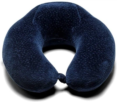 Подушка дорожня Casablanket з пам'яттю Memory Foam U-Shaped Pillow 30x28x13см Синій