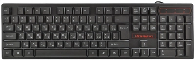 Проводная профессиональная компьютерная USB клавиатура + мышь HK-6300 с подсветкой Черный (303827)