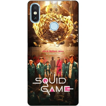 Силиконовый бампер чехол Candy для Xiaomi Redmi Note 5 с картинкой Игра в кальмара