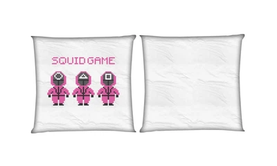 Подушка Игра В Кальмара (squid game 12) квадратная двухсторонняя стандарт 35 х 35 см - MyTee