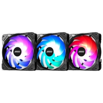 Вентилятор MSI Rainbow fan pack, ARGB, Combo (3x 120mm) (306-7GO9F02-W57)