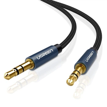 Кабель аудіо Ugreen 3.5 mm AUX 2M Blue (AV112)