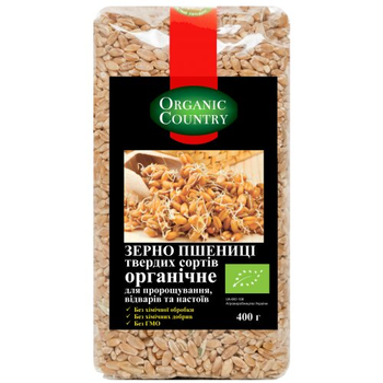 Зерно пшеницы из твердых сортов Organic Country 400г