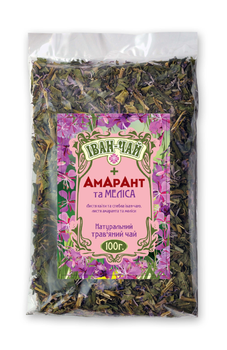Натуральный травяной чай Иван-чай + Амарант, мелисса 100г