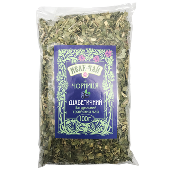 Натуральний трав'яний чай Іван-чай + Чорниця Діабетик 100г