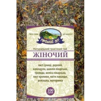 Натуральный травяной чай Женский Гірський луг 100г
