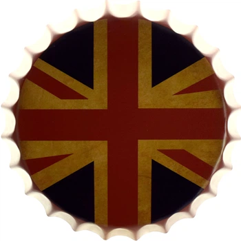 Металлическая табличка "Флаг Великобритании (Union Jack)" (ms-002927)