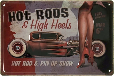 Металева табличка "Hot Rod & Pin Up Show" (ms-002516)