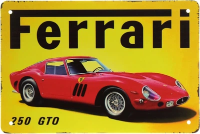 Металева табличка "Феррарі 250 GTO" (ms-001899)