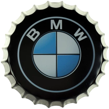 Металлическая табличка "BMW (Темный Фон)" (ms-001689)