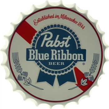 Металева табличка "Pabst Blue Ribbon (Logo)" (ms-001714)