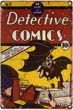 Металлическая табличка "Detective Comics (Бэтмен)" (ms-001297)