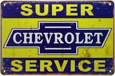 Металлическая табличка "Chevrolet Super Service" (ms-001013)