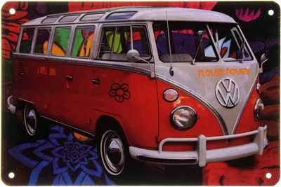 Металлическая табличка "Volkswagen (Цветочная Сила)" (ms-00431)