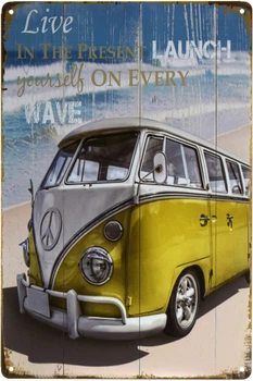 Металлическая табличка "Volkswagen (Yellow)" (ms-001393)