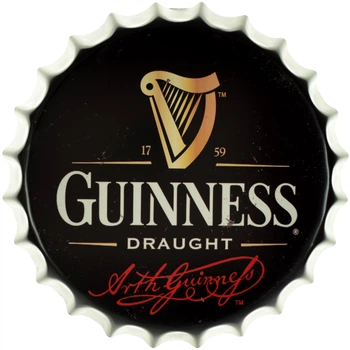 Металлическая табличка "Guinness Draught" (ms-001716)