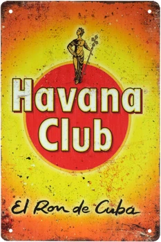 Металлическая табличка "Havana Club (El Ron De Cuba)" (ms-001630)