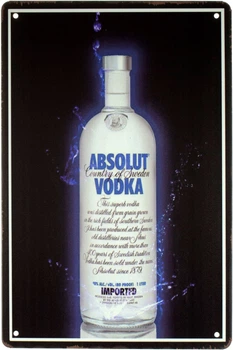 Металева табличка "Абсолют Горілка" (ms-001626)