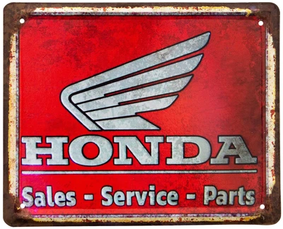 Металева табличка "Honda (Sales, Service, Parts)" (ms-002059)