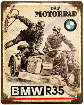 Металева табличка "BMW R35 (Das Motorrad)" (ms-002046)