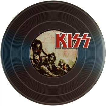Металева табличка "Kiss (Vinyl Look)" (ms-002009)