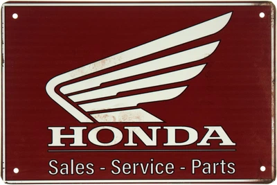 Металева табличка "Honda (Sales - Service - Parts)" (ms-001949)