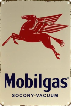Металлическая табличка "Mobilgas (Socony-Vacuum)" (ms-002212)
