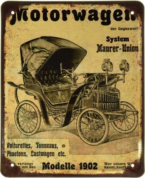 Металлическая табличка "Motorwagen Modelle 1902" (ms-002366)