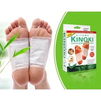 Пластир для детоксикації Kinoki Cleansing Detox Foot Pads Очищуючий лейкопластир Білий (zx-0220)