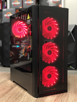 Системный блок Б/У Golden Field 7681 RGB / AMD Ryzen 5 3400G (4(8) ядра по 3.7 - 4.2 GHz) / 16 GB DDR4 / New 240 GB SSD +1 TB HDD / GeForce GTX 1080 8GB 256bit MSI GAMING X / БП Chieftec 600w New