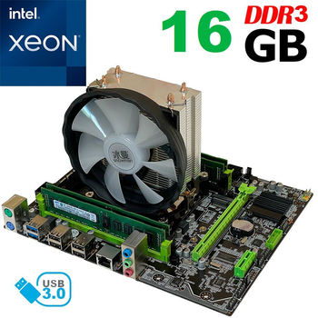 Материнская плата X79 2.72 / socket LGA2011 Xeon E5-2670v2 / 10 (20) ядра 2.5-3.3GHz/16GB DDR3 ОЗУ