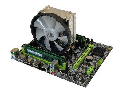 Материнская плата +CPU +RAM + Кулер: X79 2.82a +Intel Xeon E5-2650v2 (8ядер по 2.6) +16GB DDR3 + Кулер