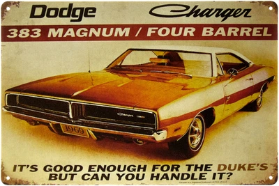Металева табличка "Dodge Charger 1969" (ms-003181)