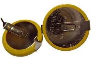 Акумулятор дисковий Maxell ML2032-T6 3V 65mAh с виводами 1х1 горизонтально